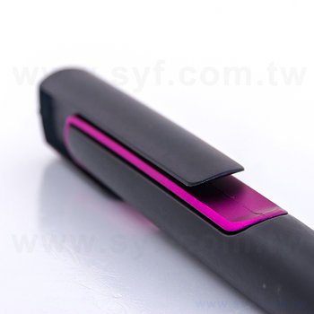 廣告筆-消光霧面黑色塑膠筆管禮品-單色原子筆-採購客製印刷贈品筆_3
